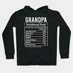 Grandpa Nutritional Facts Hoodie